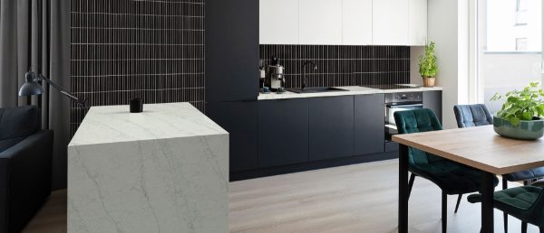 AzurMatt Quartz Countertop kitchen