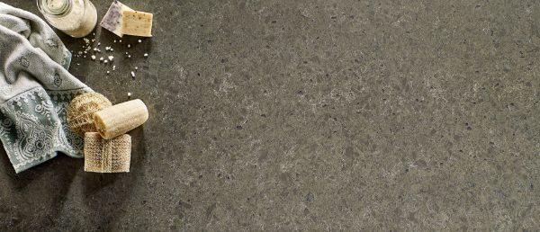 Babylon Gray Concrete Quartz Countertop Sample