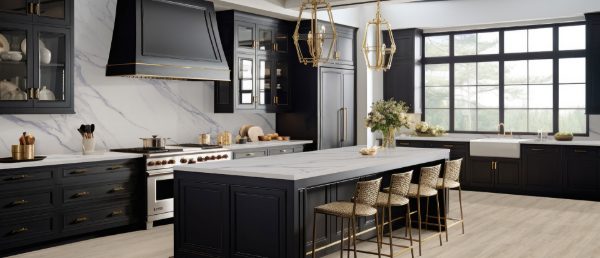 Calacatta Anava Q Surface in Kitchen