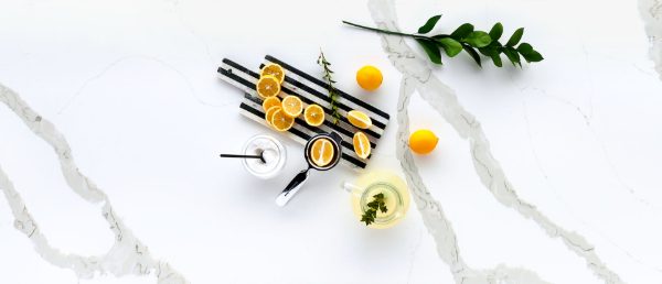 Calacatta Bali Quartz Countertop with a Culinary Vignette