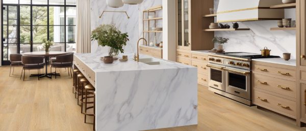 Calacatta Castana Q Surface in Kitchen Island