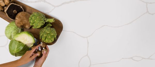 Calacatta Classique Quartz Countertop with a Culinary Vignette