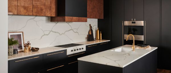 Calacatta Classique Quartz Countertop in Kitchen