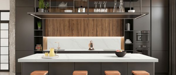 Calacatta Elysio Q Surface in Kitchen Island