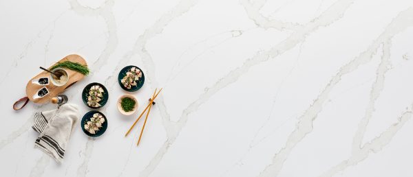Calacatta Goa Quartz Countertop Sample