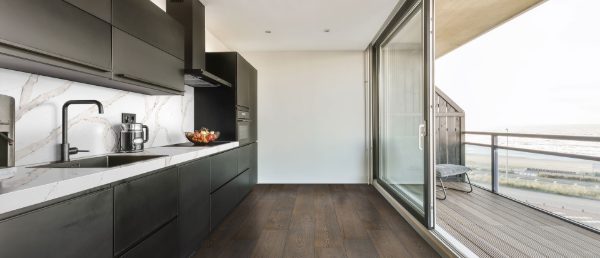Calacatta Goa Quartz Countertop in Kitchen