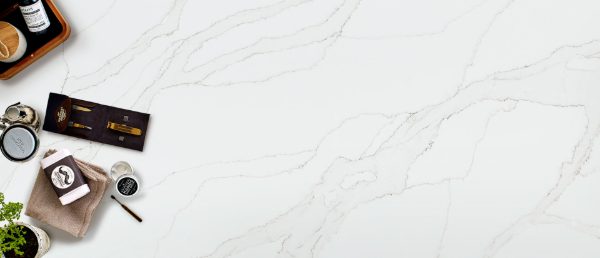 Calacatta Izaro Q Surface with a Culinary Vignette