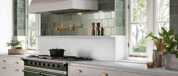 Calacatta Lavasa Quartz Countertop in Kitchen