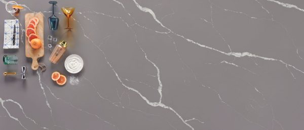 Calacatta Laza Grigio Quartz Countertop Sample