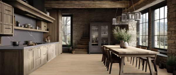Calacatta Laza Grigio Quartz Countertop in Kitchen