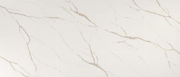 Calacatta Laza Oro Quartz Countertop Close Up slab