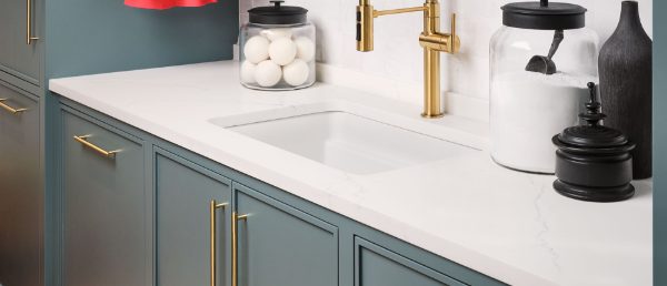 Calacatta Miraggio Cielo Quartz kitchen Countertop