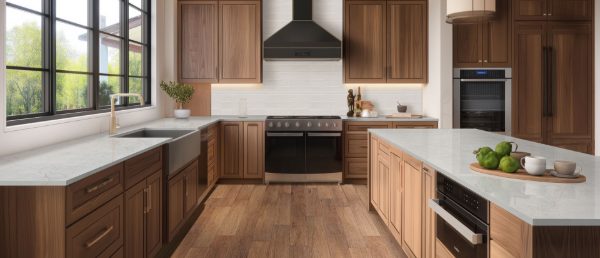 Calacatta Miraggio Cove Quartz Countertop in Kitchen
