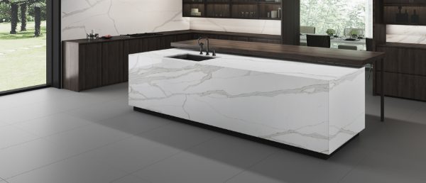 Calacatta Solessio Quartz Countertop in Kitchen