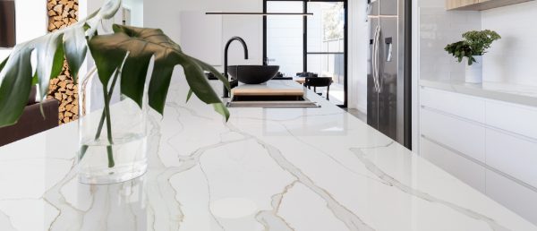 Calacatta Solessio Quartz Countertop in Kitchen