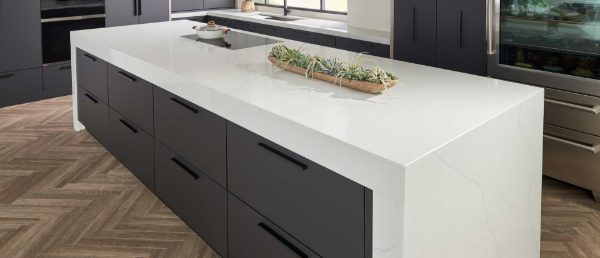 Calacatta Trevi Quartz Countertop in Kitchen