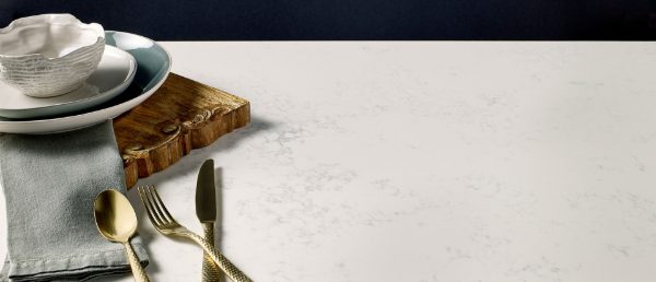 Calacatta Vicenza Quartz Countertop with a Culinary Vignette