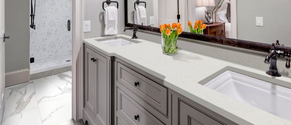 Carrara Miksa Q Surface Bathroom Counter