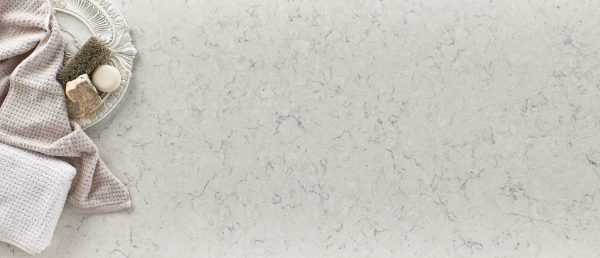 Carrara Mist Quartz Countertop Sample
