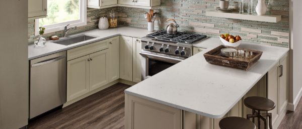 Carrara Trigato Quartz kitchen Countertop kitchen