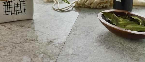 Gray Lagoon Concrete Quartz Countertop Sample