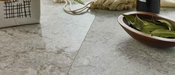 Gray Lagoon Quartz Countertop Sample