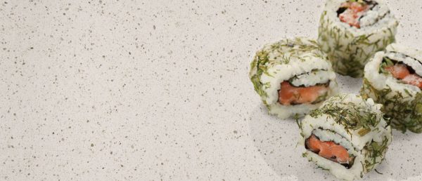 Iced White Quartz Countertop in a Culinary Vignette