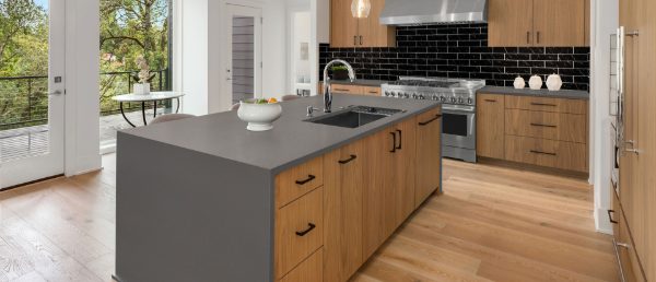 Macabo Gray Q Surface in Kitchen