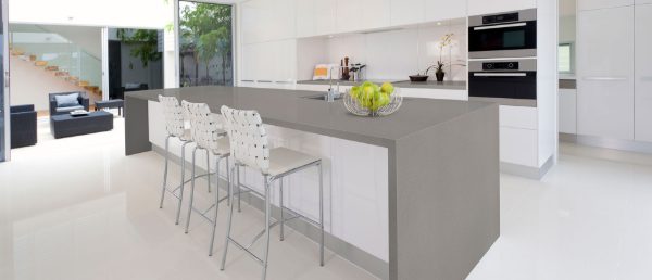 Macabo Gray Q Surface in Kitchen