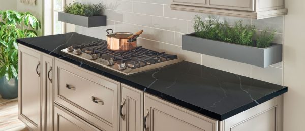 Marquina Midnight Q Surface kitchen