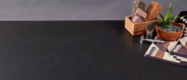 Midnight Majesty Concrete Quartz Countertop Sample