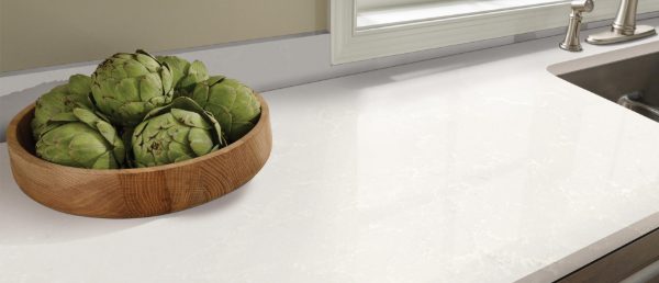 Perla White Quartz Countertop kitchen