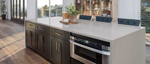 Soapstone Mist Quartz Countertop in Living Space